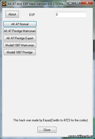 AK-47 + ExpHack 1.0.175 (MW2)