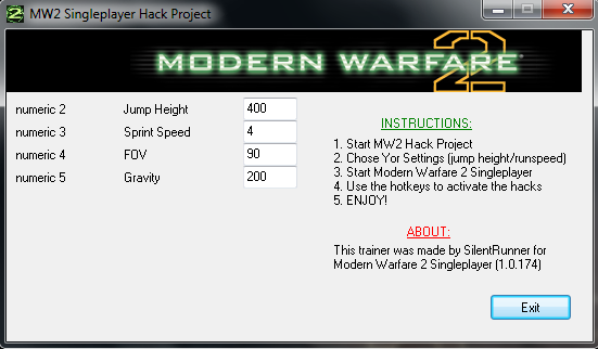 [MW2] Project Hack Singleplayer