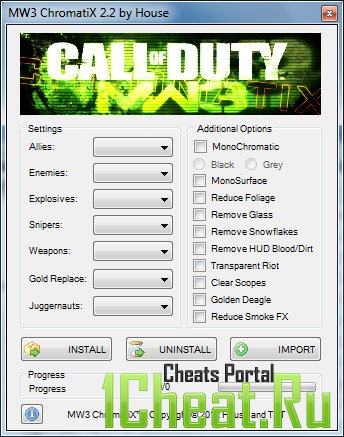 Чит для COD MW3 ChromatiX v2.2.1